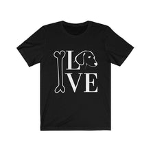 Load image into Gallery viewer, unisex tee with love my dog motif