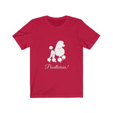 Load image into Gallery viewer, poodle graphic red tshirt for women