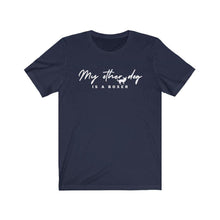 Load image into Gallery viewer, My Other Dog is a Boxer Navy Blue Unisex T-Shirt by Pooch & Poodle
