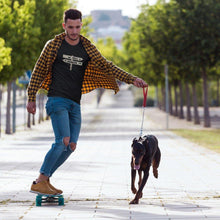 Load image into Gallery viewer, dogs rule cats drool black unisex tshirt