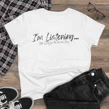 Load image into Gallery viewer, i&#39;m listening for the word dog tee
