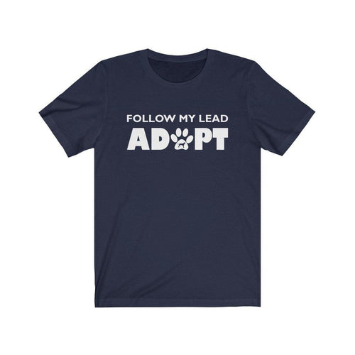 adopt a pet navy blue t-shirt