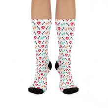 Load image into Gallery viewer, i love dogs crew socks
