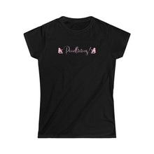 Load image into Gallery viewer, black poodle poodlicious t-shirt for women
