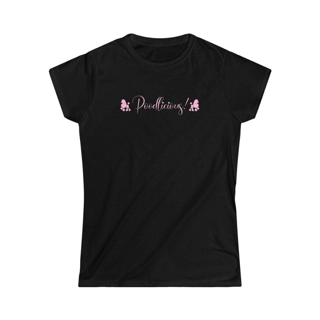 black poodle poodlicious t-shirt for women