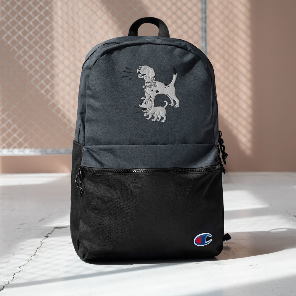 Kid\'s Embroidered Backpack | Woofer Subwoofer – Pooch & Poodle