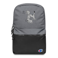 Load image into Gallery viewer, grey champion backpack for kids  by pooch and poodle
