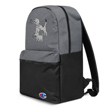 Load image into Gallery viewer, grey backpack for kids with funny dalmatian cartoon
