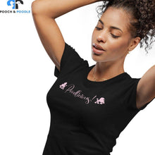 Load image into Gallery viewer, pink poodle narrow cut tee for women
